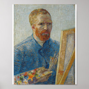 Poster Vincent Van Gogh - Self Portrait  as a Painter
