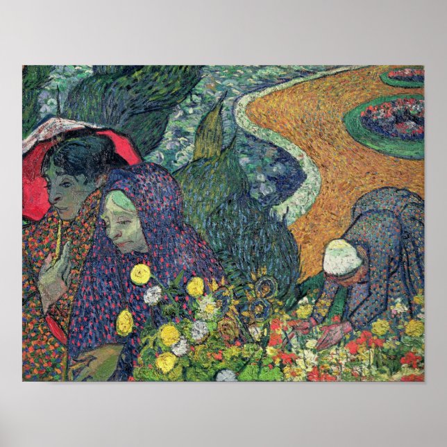 Poster Vincent van Gogh | Senhoras de Arles , 1888 (Frente)