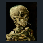 Poster Vincent Van Gogh Skeleton com um Cigarro em chamas<br><div class="desc">Vincent Van Gogh Skeleton com Poster de Cigarro em chamas</div>