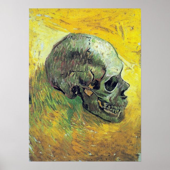 Póster Vincent van Gogh Skull (Frente)