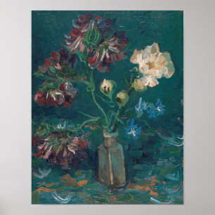 Poster Vincent Van Gogh - Small Bottle with Peonies