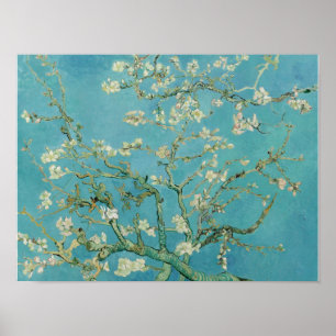 Poster Vincent van Gogh, Sprig de Amêndoa Flor