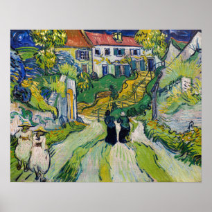 Poster Vincent van Gogh - Stairway em Auvers