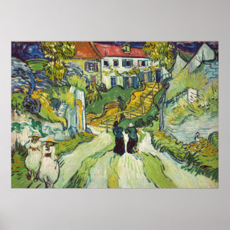 Poster Vincent van Gogh Stairway em Auvers