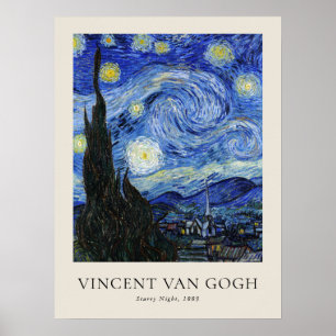 Poster Vincent Van Gogh Starry Night