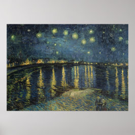 Póster Vincent van Gogh | Starry Night Over the Rhone