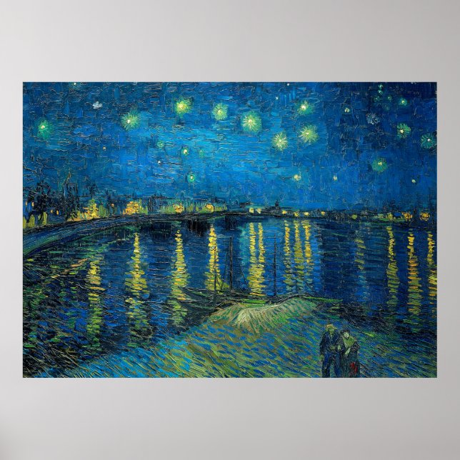 Poster Vincent Van Gogh Starry Night Over the Rhone (Frente)