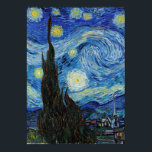 Poster Vincent Van Gogh Starry Night Vintage Fine Art<br><div class="desc">Vincent Van Gogh Starry Night Vintage Fine Art Poster</div>