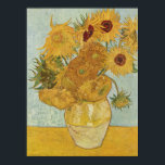 Poster Vincent van Gogh Still Life Vase (Vaso salva-vidas<br><div class="desc">Vincent van Gogh Still Life Vase (Vaso salva-vidas com girassóis) Poster</div>