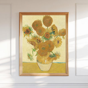 Poster Vincent Van Gogh Sunflower 1888 Vintage Floral