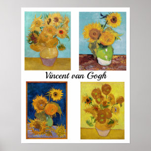 Poster Vincent Van Gogh Sunflower Serie