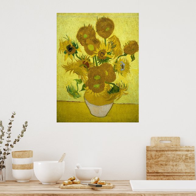 Poster Vincent Van Gogh Sunflowers  (Cozinha)