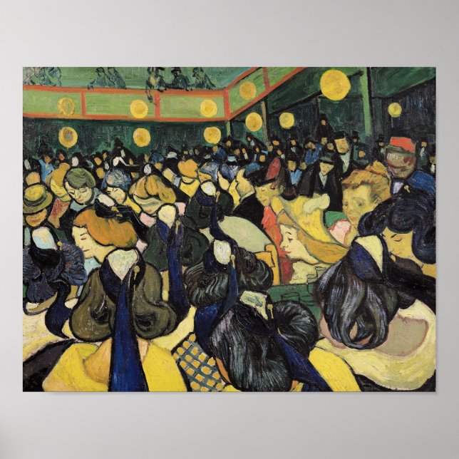 Póster Vincent van Gogh | The Dance Hall at Arles, 1888 (Frente)