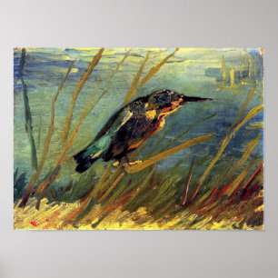 Poster Vincent Van Gogh - The Kingfisher - Bird Lover Art