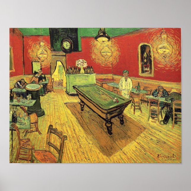Poster Vincent Van Gogh - The Night Cafe Fine Art (Frente)