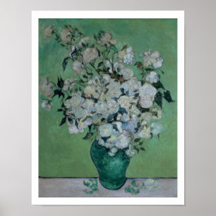 Póster Vincent van Gogh um vaso dos rosas, 1890