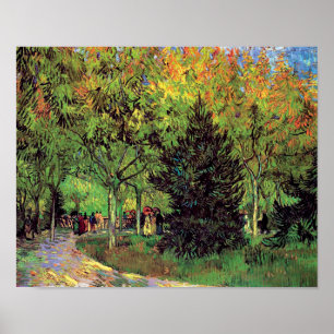 Póster Vincent Van Gogh - Uma Alameda No Jardim Público