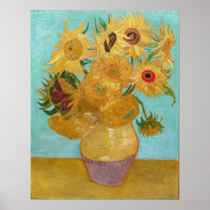 Poster Vincent Van Gogh - Vase com Doze Girassóis