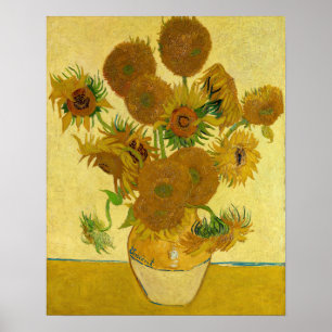 Poster Vincent van Gogh - Vase com Quinze Girassóis