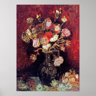 Póster Vincent Van Gogh - Vase With Asters And Phlox