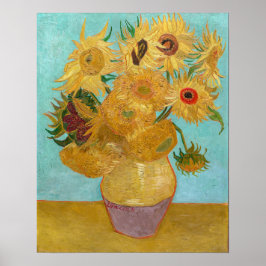 Poster Vincent Van Gogh - Vaso com Doze Girassóis