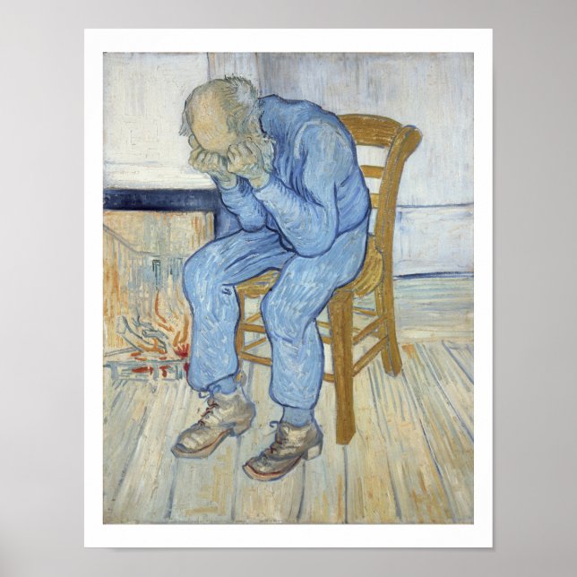 Poster Vincent van Gogh | Velho com Tristeza (Frente)