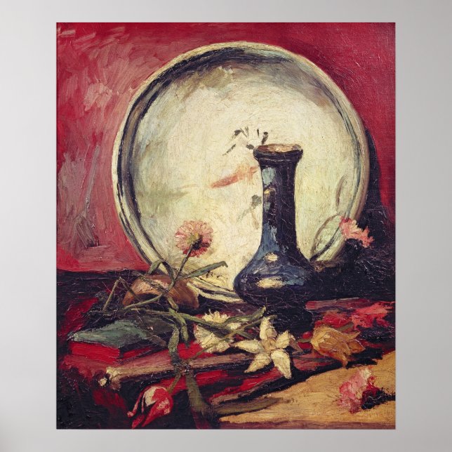 Póster Vincent van Gogh | Vida estática com flores, c.188 (Frente)