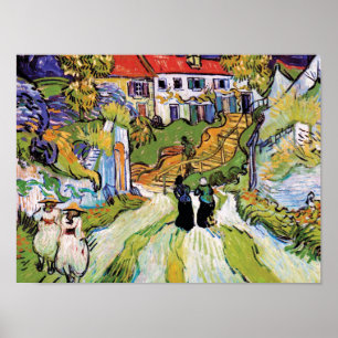 Poster Vincent Van Gogh - Village Street E Steps