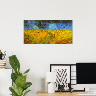 Póster Vincent van Gogh Wheat Field com Crows
