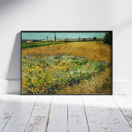 Poster Vincent Van Gogh, Wheatfield, Korenveld