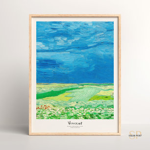Poster Vincent van Gogh Wheatfield sob Thunderclouds