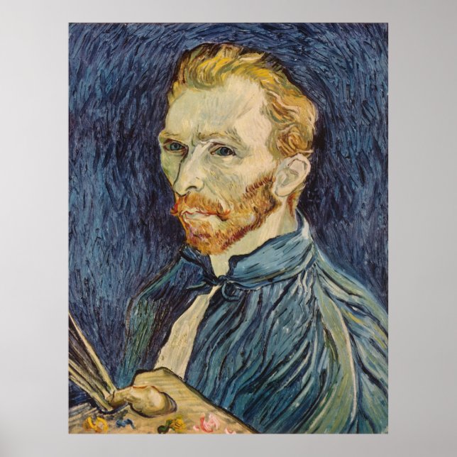 Póster Vincent van Gogh's Self-Portrait, August 1889 (Frente)