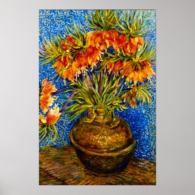 Poster Vincent Willem van Gogh - Fritillaries (Frente)