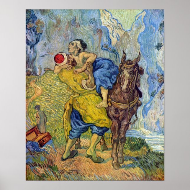 Poster Vincent Willem van Gogh - O Bom Samaritano (Frente)