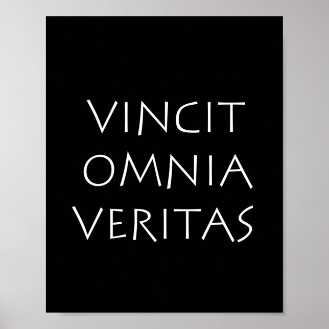 Poster Vincit omnia veritas (Frente)
