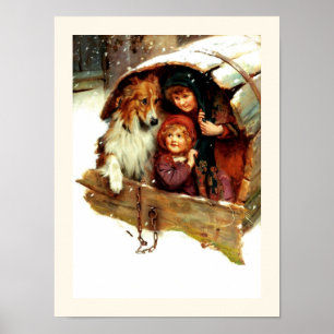 Póster Vinculação ao tempo. Arte de Natal de Arthur Els