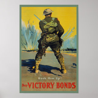 Póster Vinculações vitalícias Contra Ele Propaganda WWI W