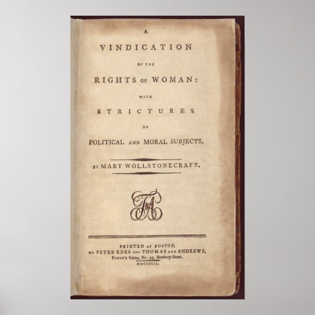 Poster Vindicação dos direitos da mulher (Frente)