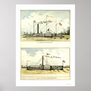 Poster Vindicator Ironclad por D.M.N. Stouffer em 1864
