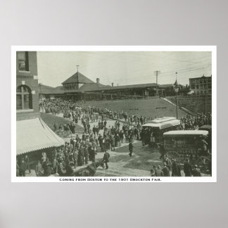 Poster Vindo de boston para Brockton Fair.