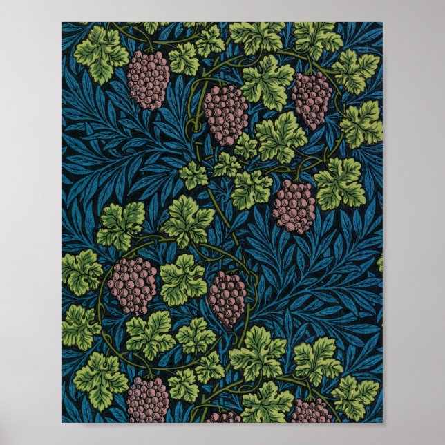 Poster Vine Pattern, William Morris (Frente)