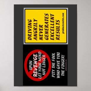 PÓSTER VINGANÇA+CONDUZINDO ANGRILY-TWOFER