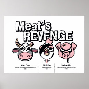 Póster Vingança da carne