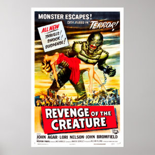 Poster Vingança do cartaz cinematográfico do vintage da