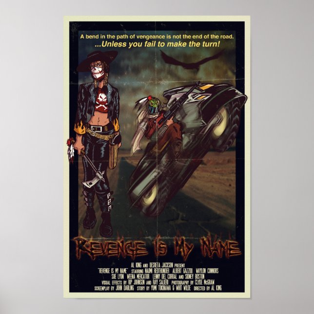 Póster Vingança É Meu Nome (Frente)