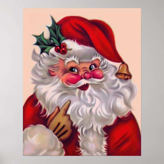 Poster Vinha branca santa claus 2 (Frente)