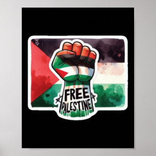 Poster Vinheta De Bandeira E Aquarela De Pé-De-Água Livre