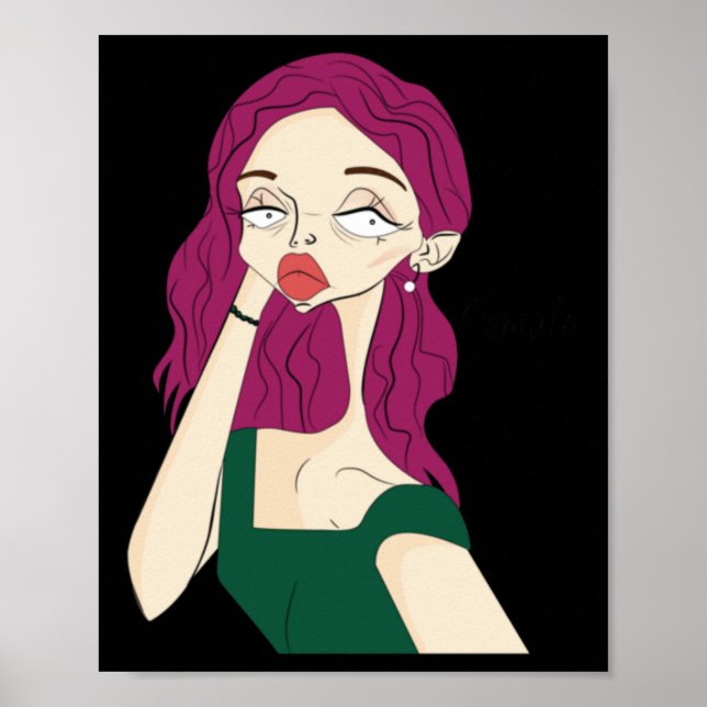Poster Vinheta de Garota Dividida (Frente)