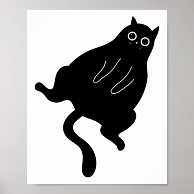 Poster Vinheta de Gato Preto Gordo (Frente)