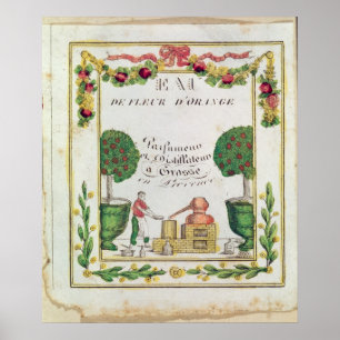 Póster Vinheta 'do d'Orange de Eau de Fleur